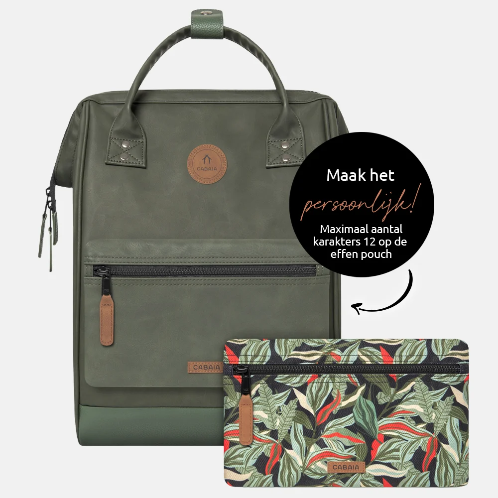 Cabaia Adventurer vegan nubuck rugzak M 13 inch busan bij Duifhuizen