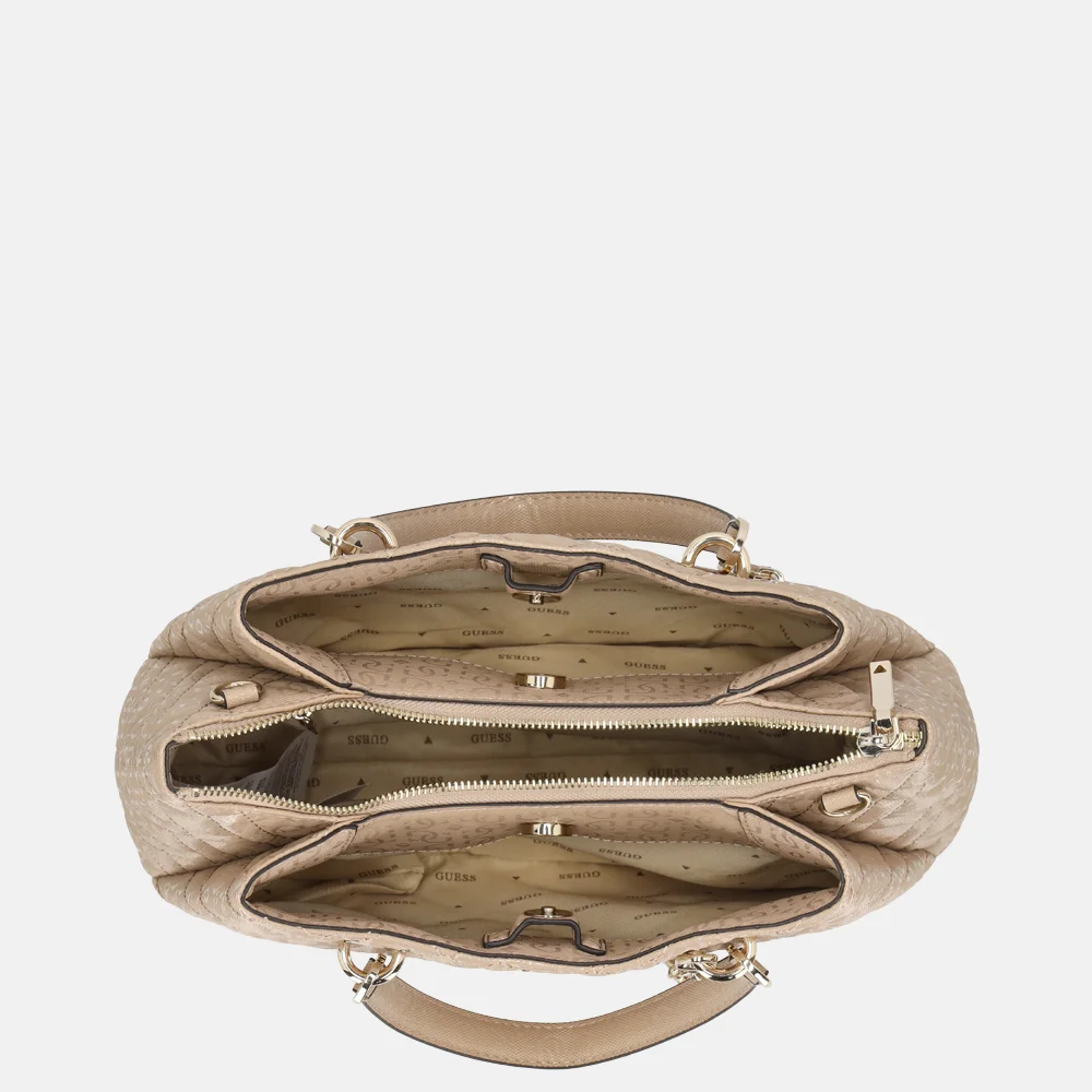 Guess Girlfriend satchel schoudertas Pale Mocha bij Duifhuizen