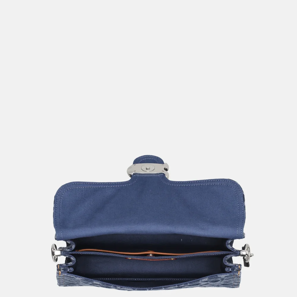 Coach Tabby Chain schoudertas deep blue multi bij Duifhuizen