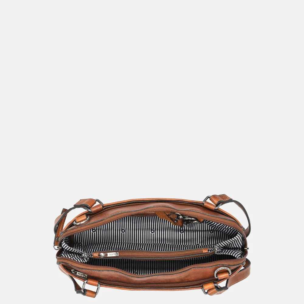 Berba Lucca schoudertas brandy bij Duifhuizen