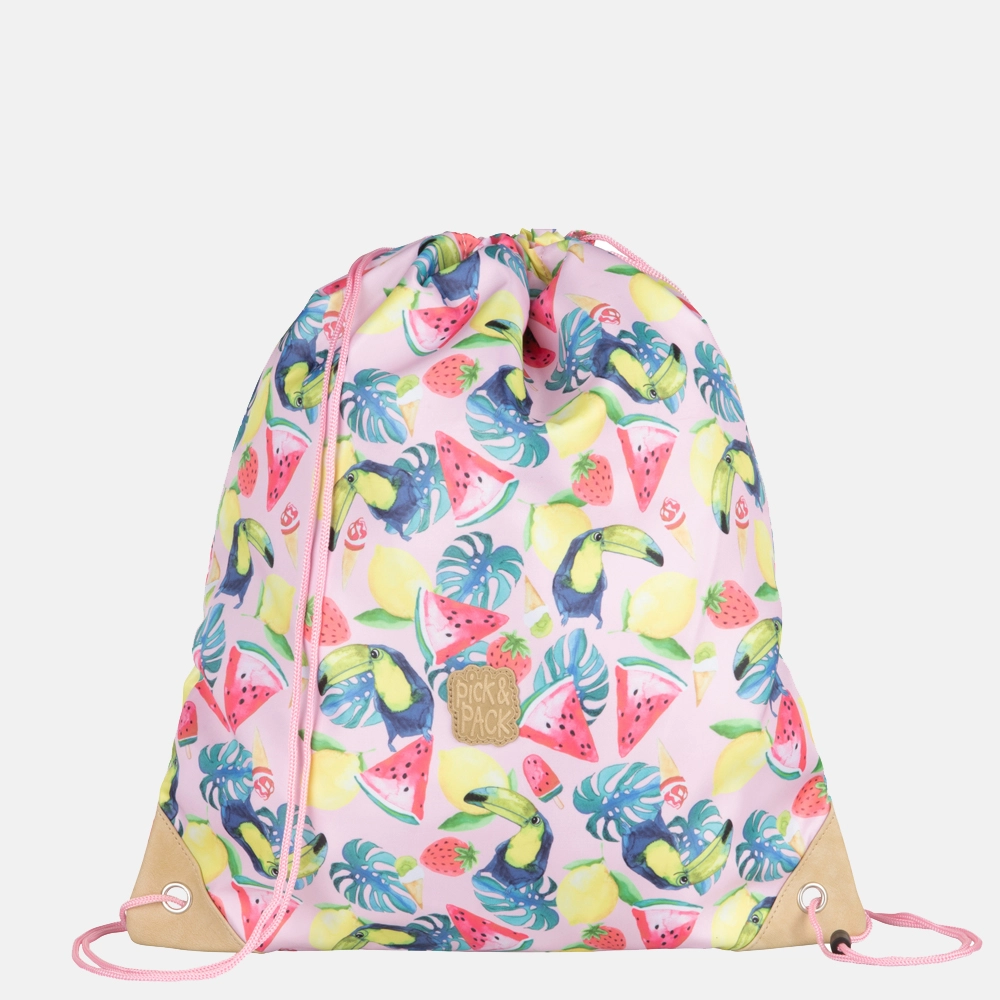 Pick & Pack Summer gymtas soft pink bij Duifhuizen