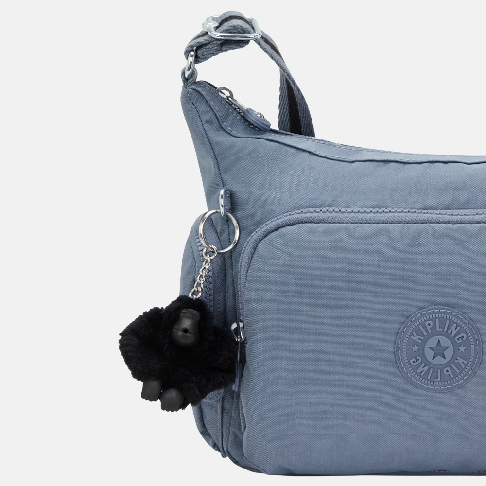 Kipling Gabb schoudertas S blue stone bij Duifhuizen