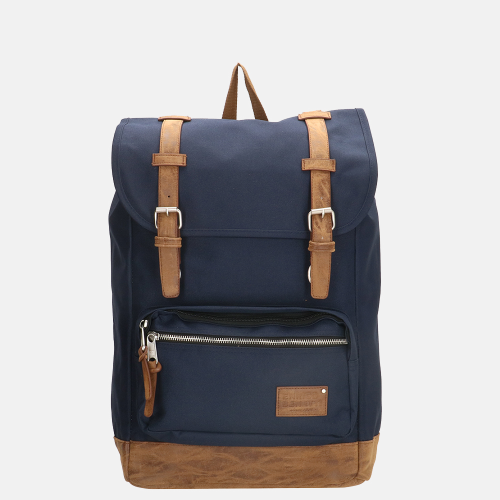 Enrico Benetti rugzak 17 inch donkerblauw 
