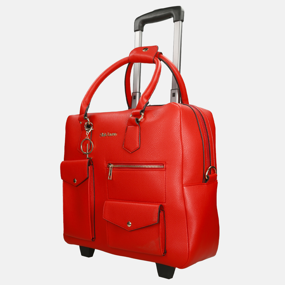 Olivia Lauren Carmen business trolley 15.6 inch rood bij Duifhuizen