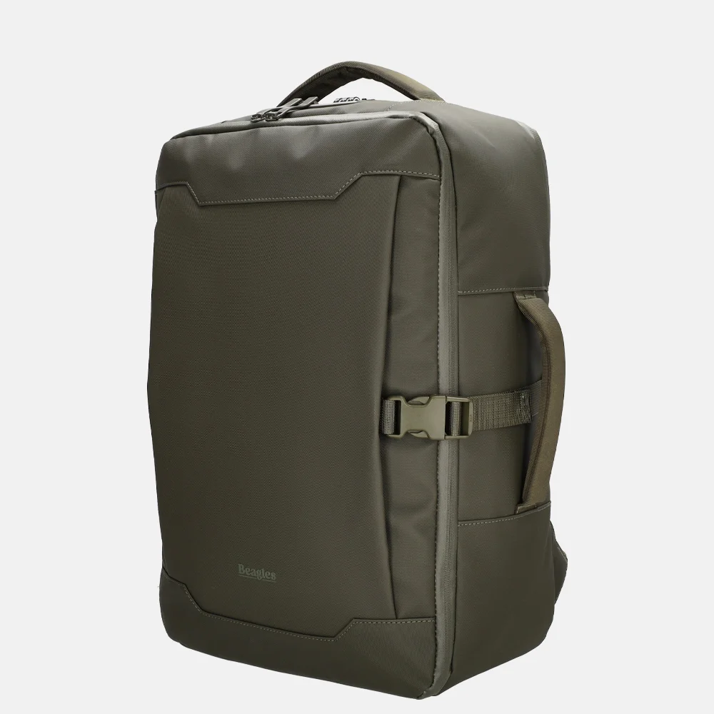 Beagles laptoprugzak 17 inch olijfgroen bij Duifhuizen