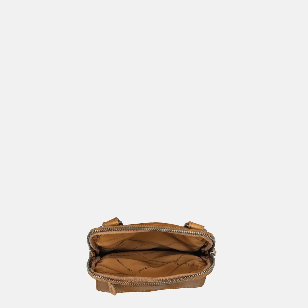 Chesterfield Lou schoudertas cognac bij Duifhuizen