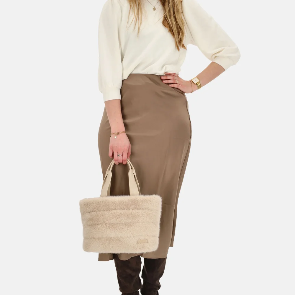 Zebra Trends Emma handtas S creme bij Duifhuizen