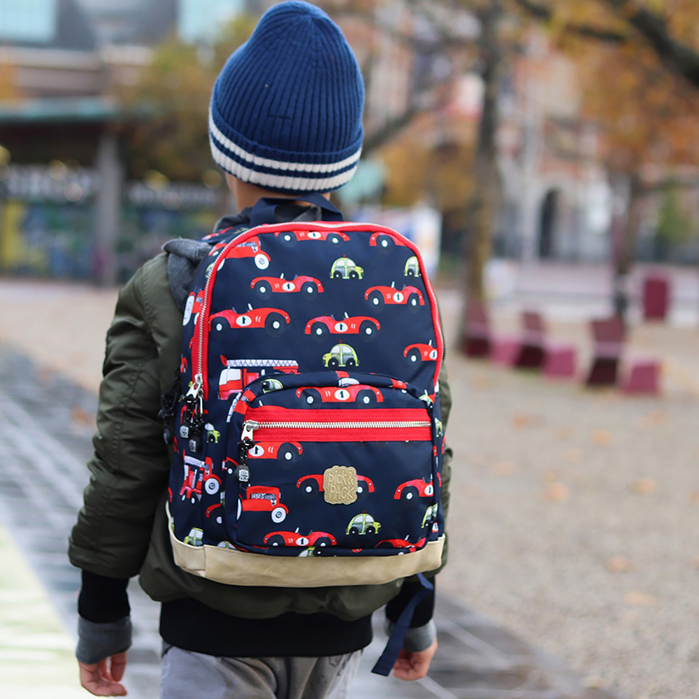 Pick & Pack Cars kinderrugzak M navy bij Duifhuizen