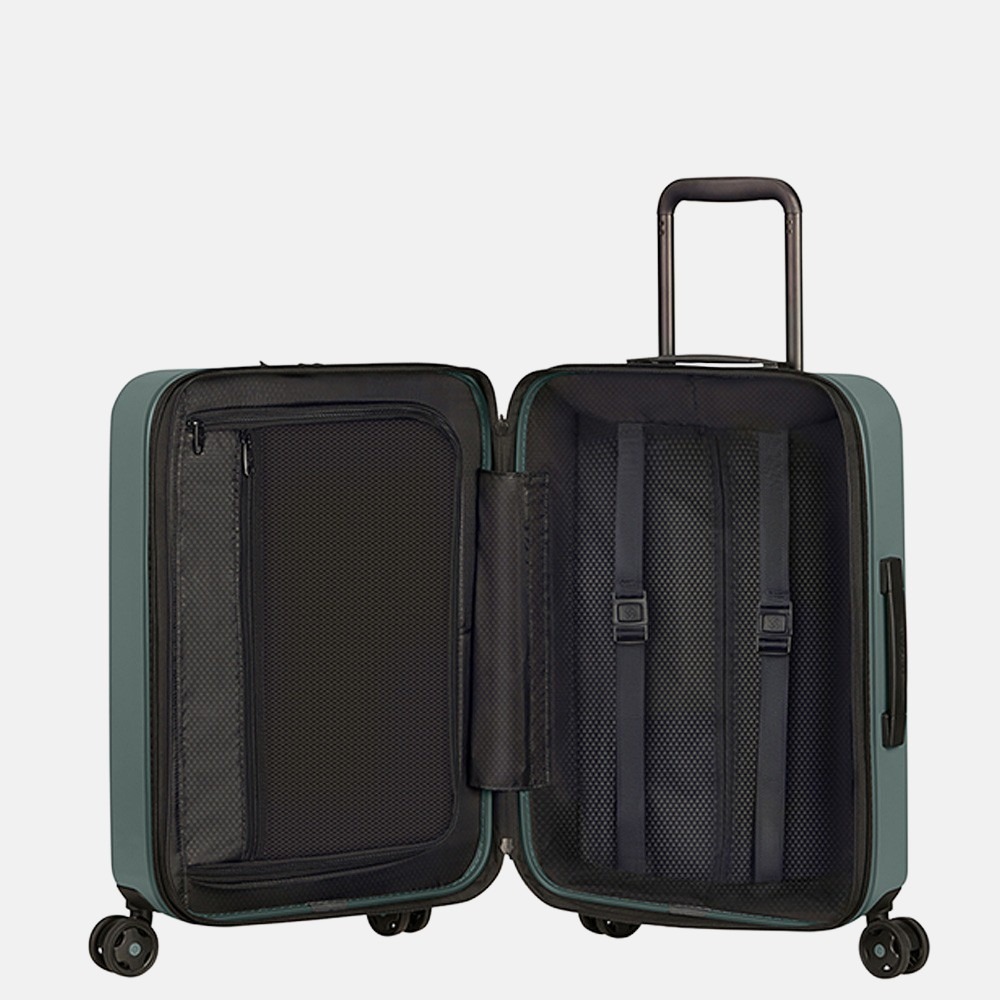 Samsonite StackD handbagage spinner 55 cm forest bij Duifhuizen