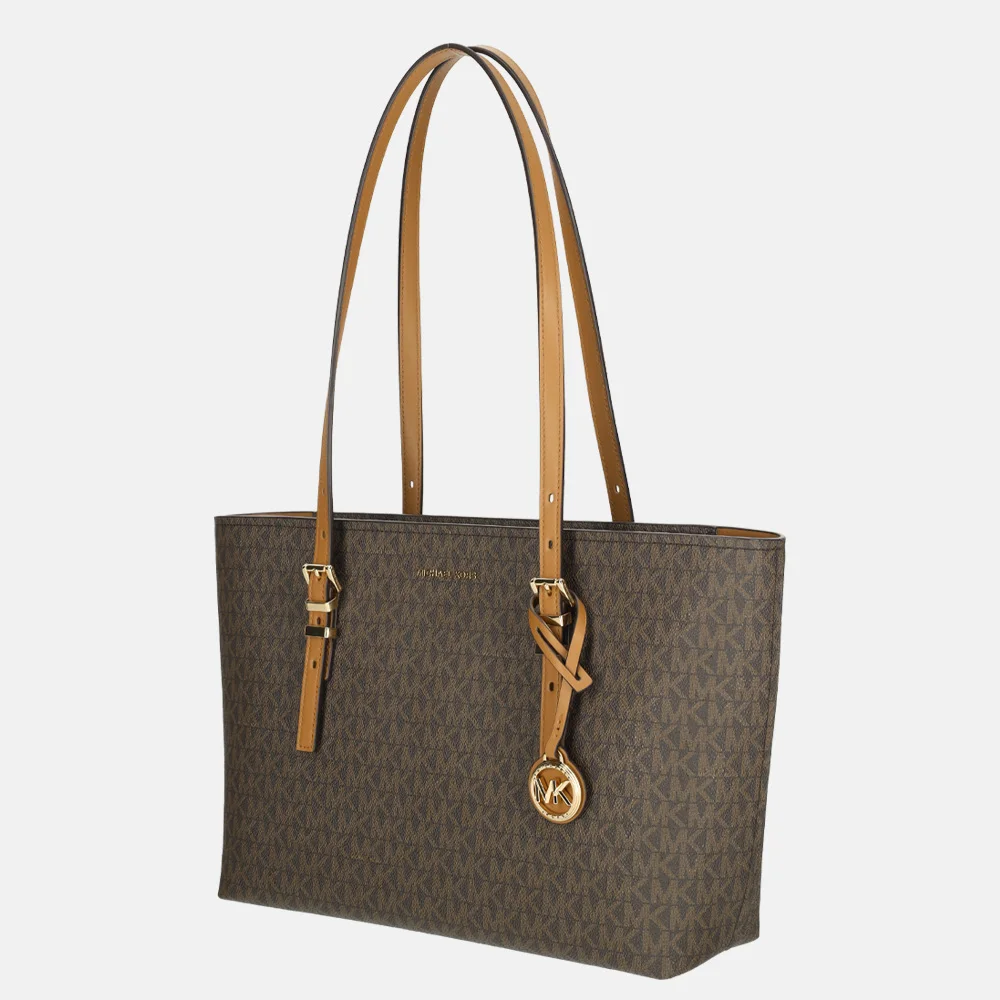 Michael Kors Quinn shopper M brown/acorn bij Duifhuizen