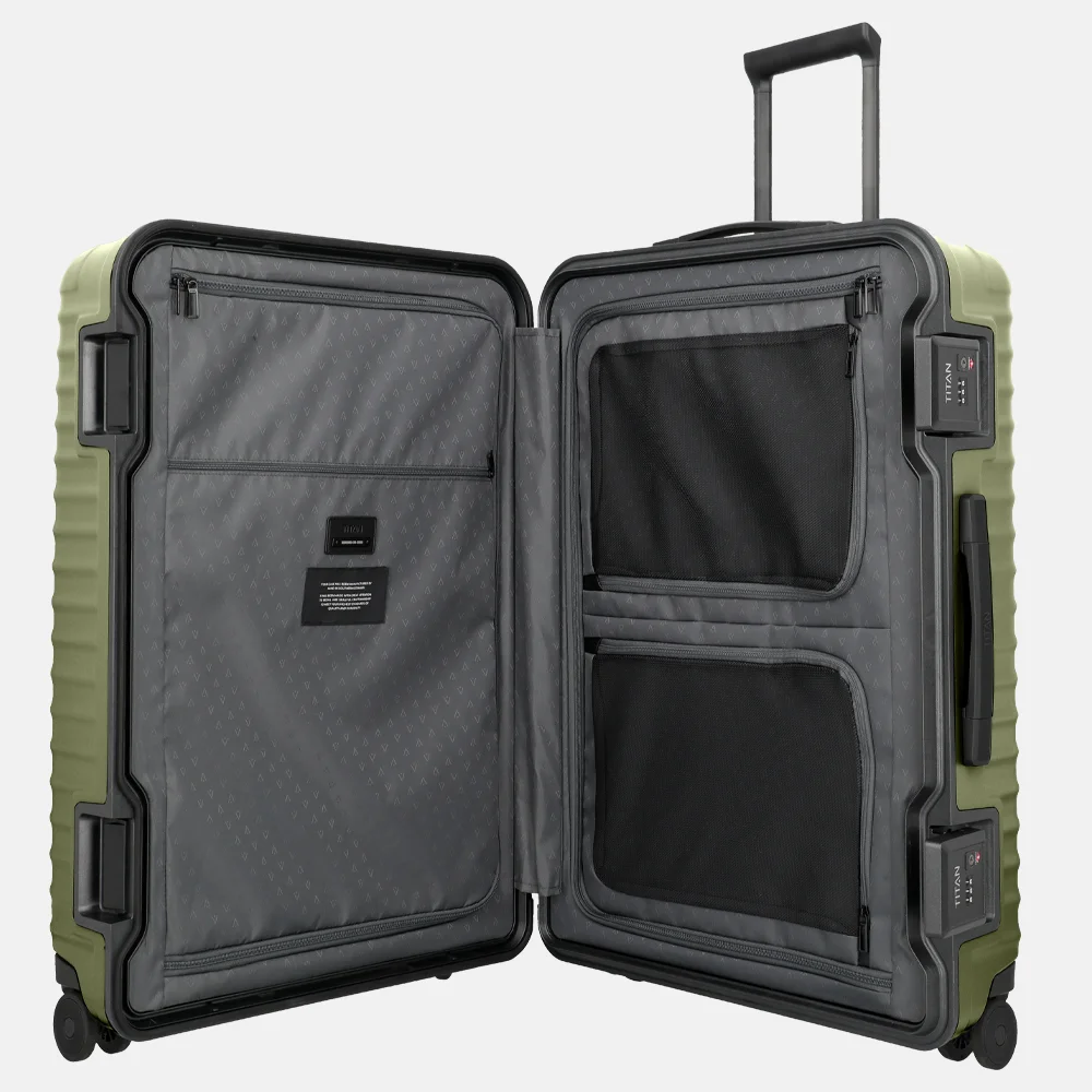 Titan Overseas reiskoffer 75 cm forest green bij Duifhuizen