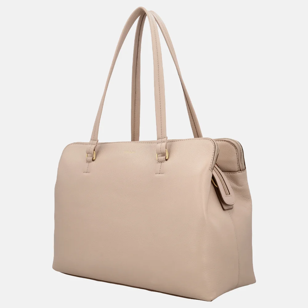Loulou Essentiels Olivia shopper 15.6 inch cashmere bij Duifhuizen