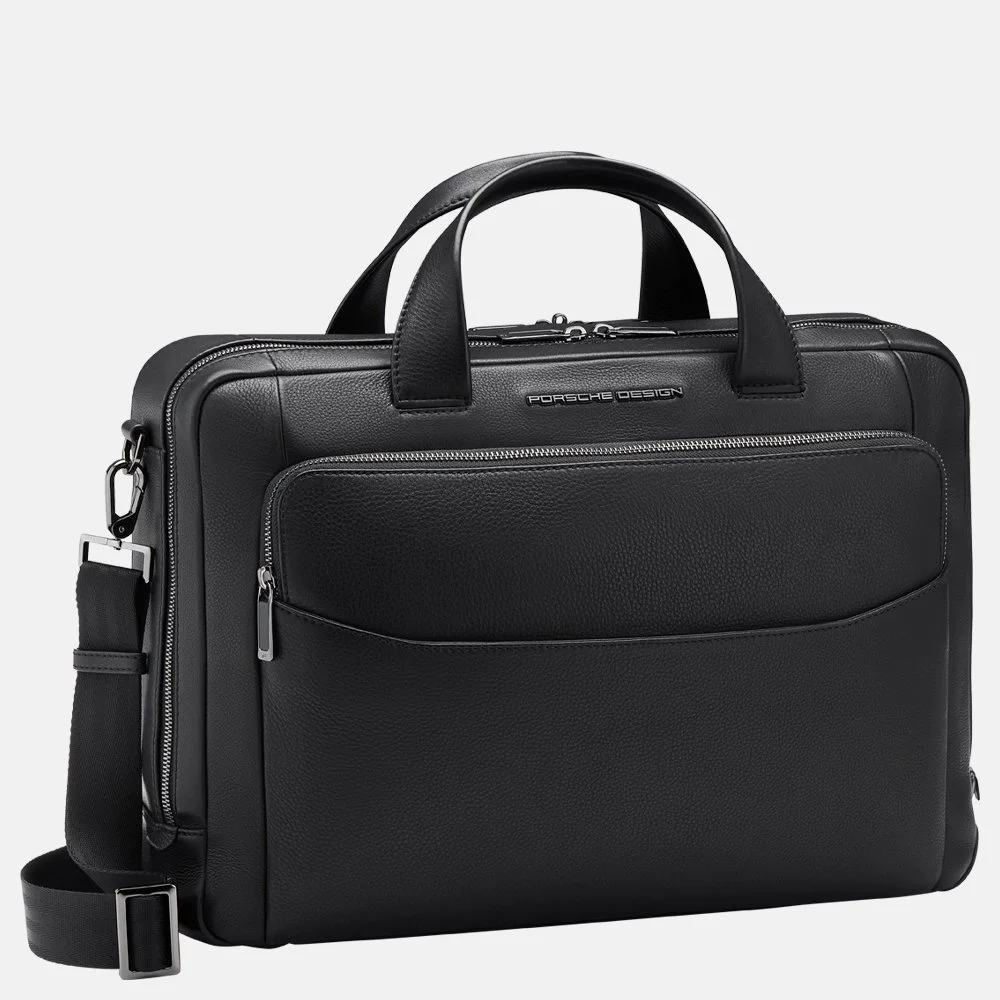 Porsche Design Roadster laptoptas M black bij Duifhuizen