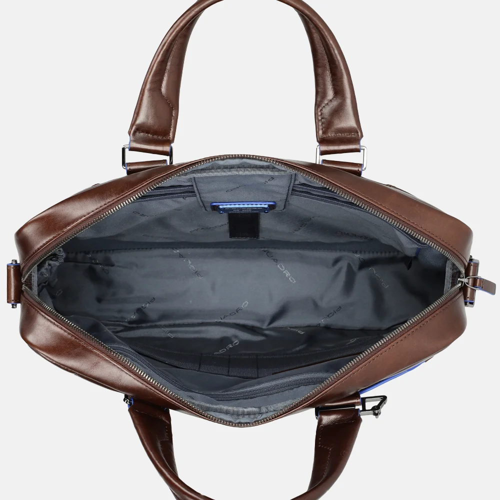 Piquadro Blue square laptoptas 15 inch morro bij Duifhuizen