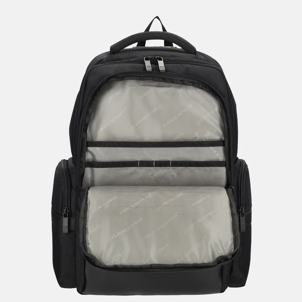 Enrico Benetti Salford laptoprugzak 17 inch zwart bij Duifhuizen