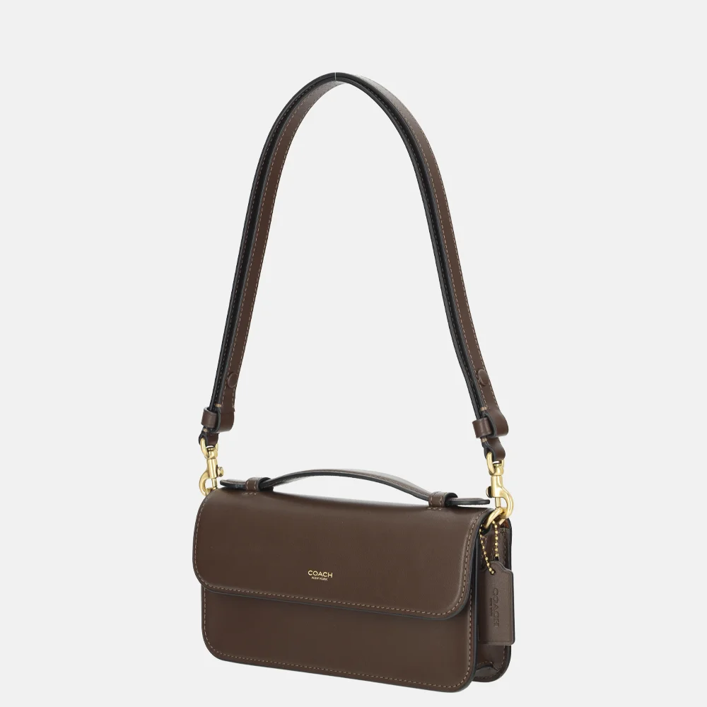 Coach Elora top handle crossbody tas maple bij Duifhuizen