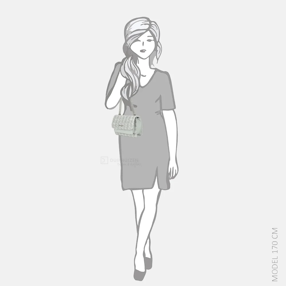 Bulaggi Carly crossover crossbody tas zilver bij Duifhuizen