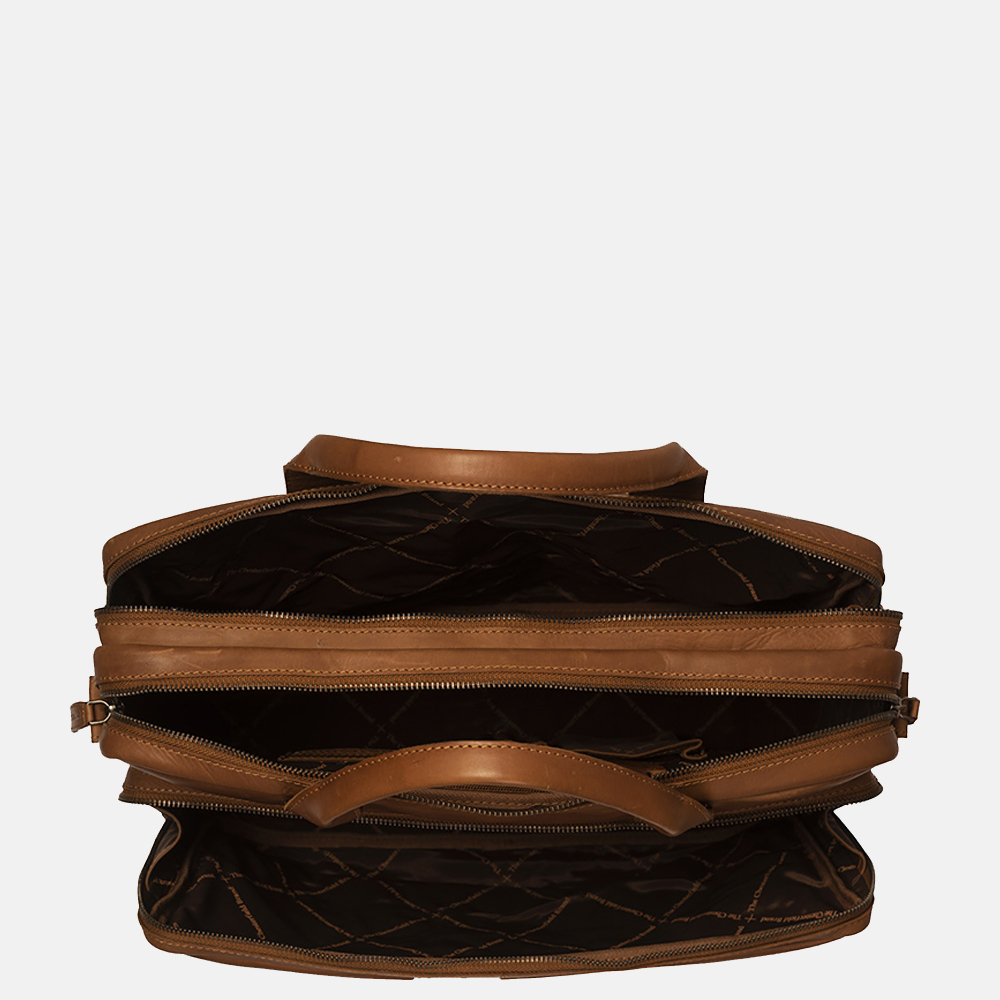 Chesterfield Jackson laptoptas 15 inch cognac bij Duifhuizen