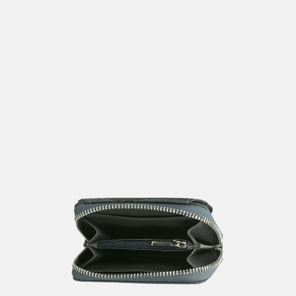 HVISK Shell portemonnee croco grey dark bij Duifhuizen