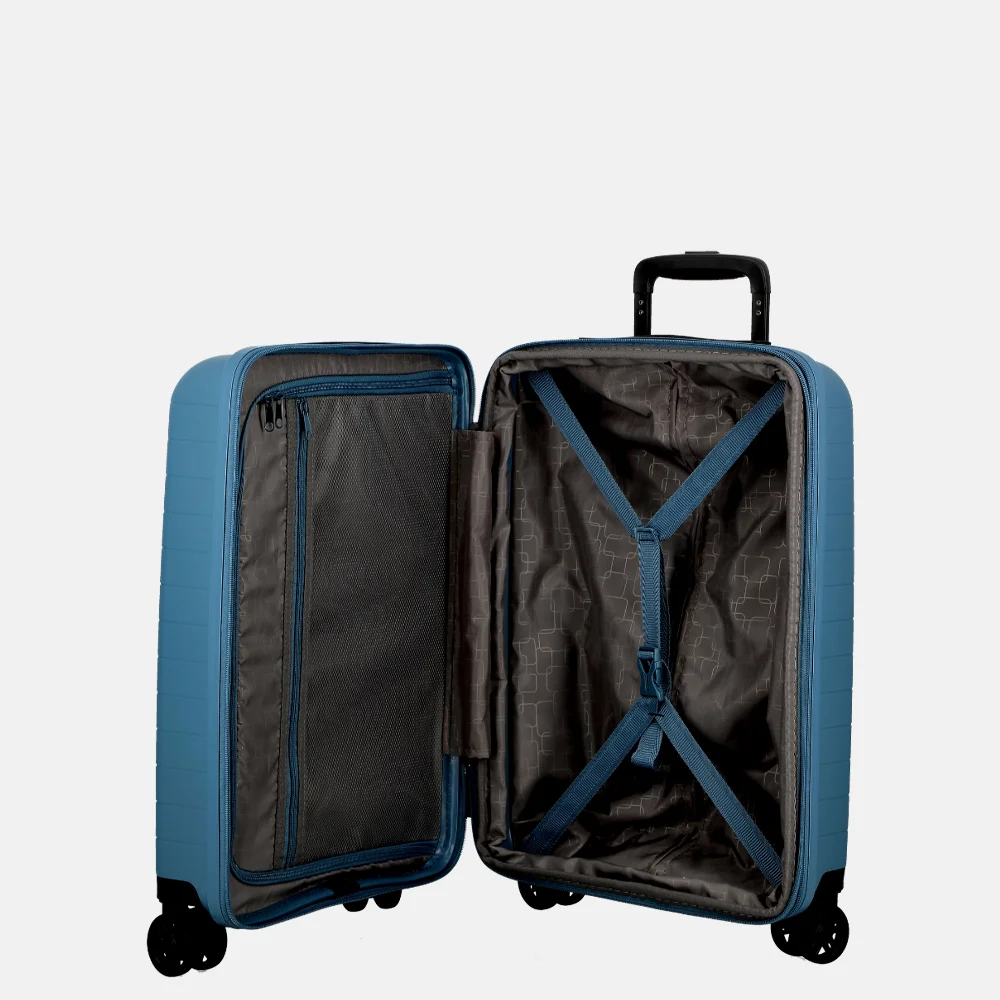 Jump Spinner Expendable Striper handbagage koffer 55 cm blue bij Duifhuizen
