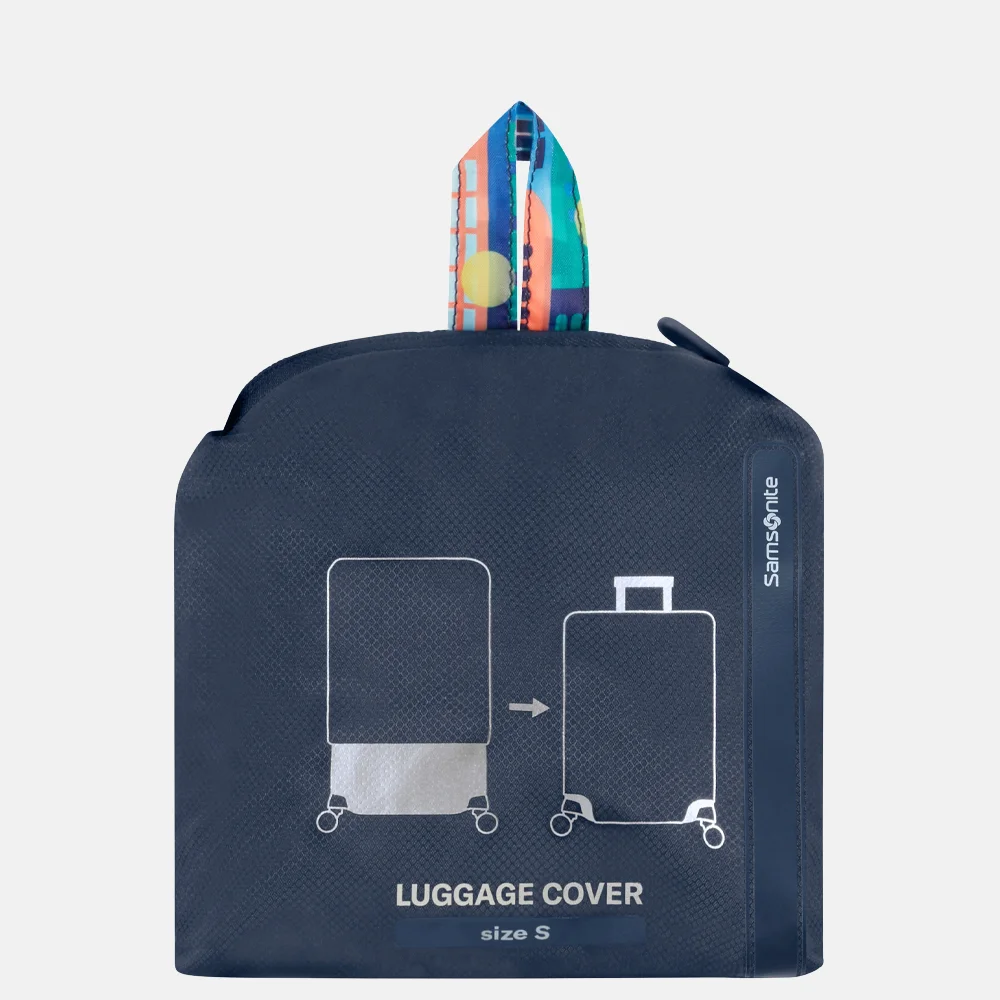 Samsonite TA Revolution kofferhoes S 55 cm city print multi bij Duifhuizen