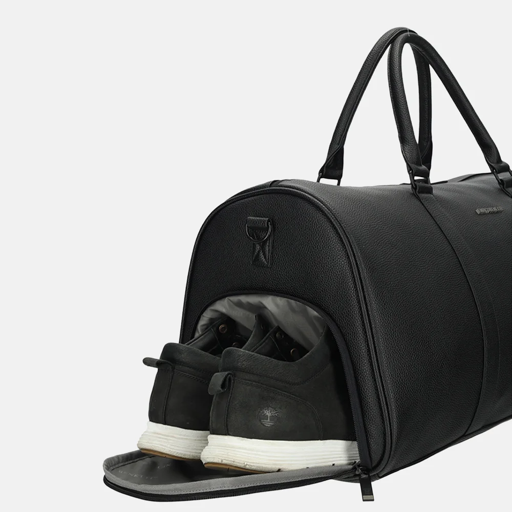 Enrico Benetti Sienna lederlook weekendtas 50 cm zwart bij Duifhuizen