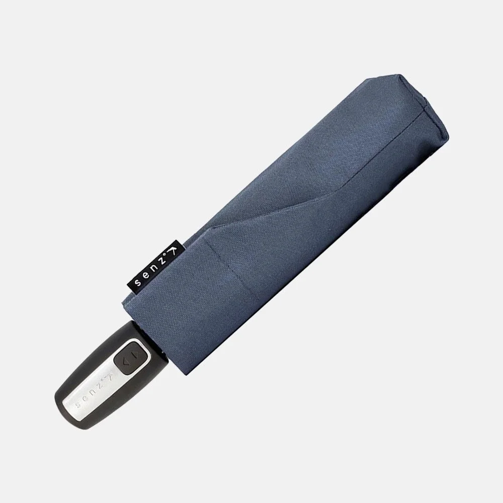 Senz automatic opvouwbare paraplu elemental blue bij Duifhuizen