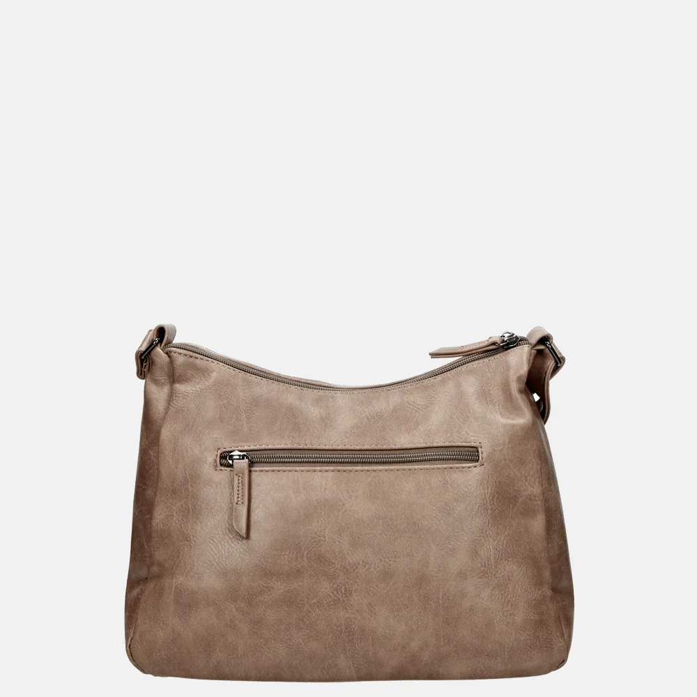 Enrico Benetti Caen crossbody tas lichttaupe bij Duifhuizen