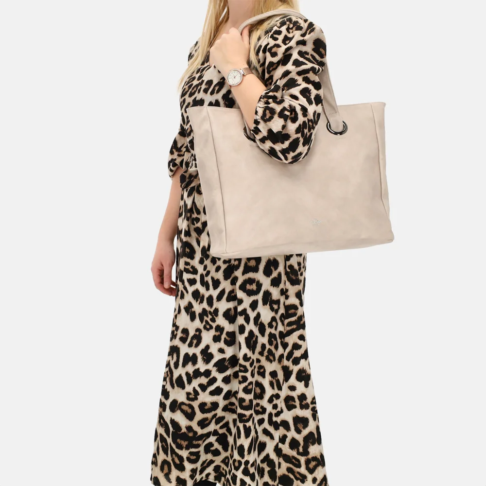 Charm London Liberty shopper 15 inch lichttaupe bij Duifhuizen