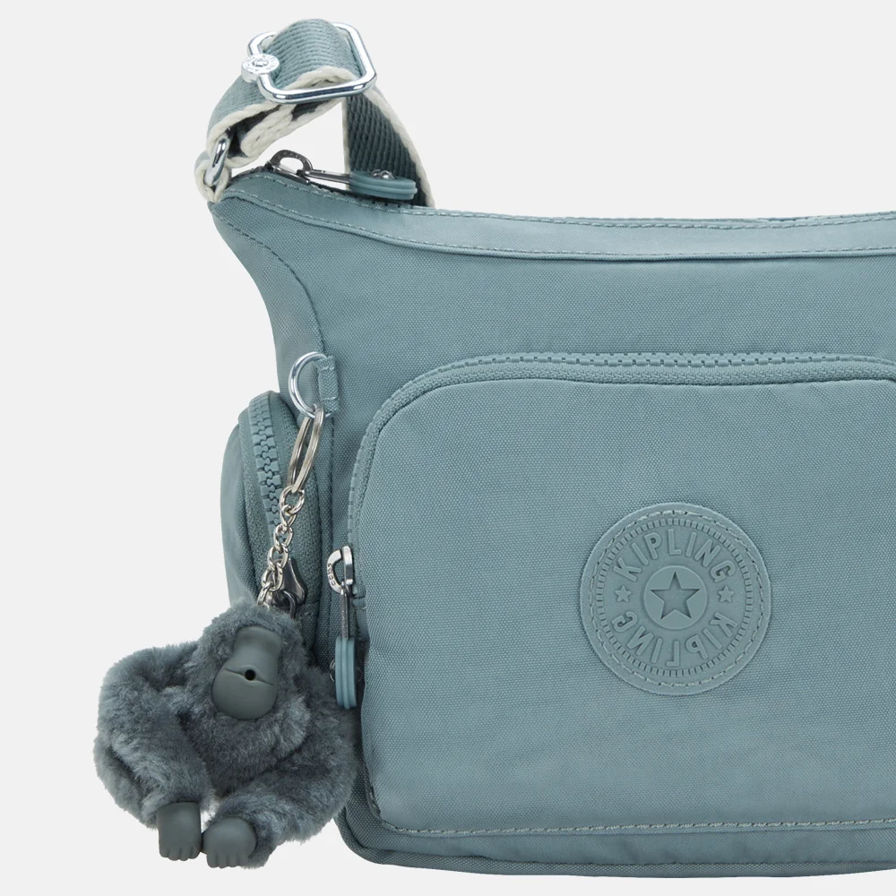 Kipling Gabbie crossbody tas mini relaxed grey bij Duifhuizen
