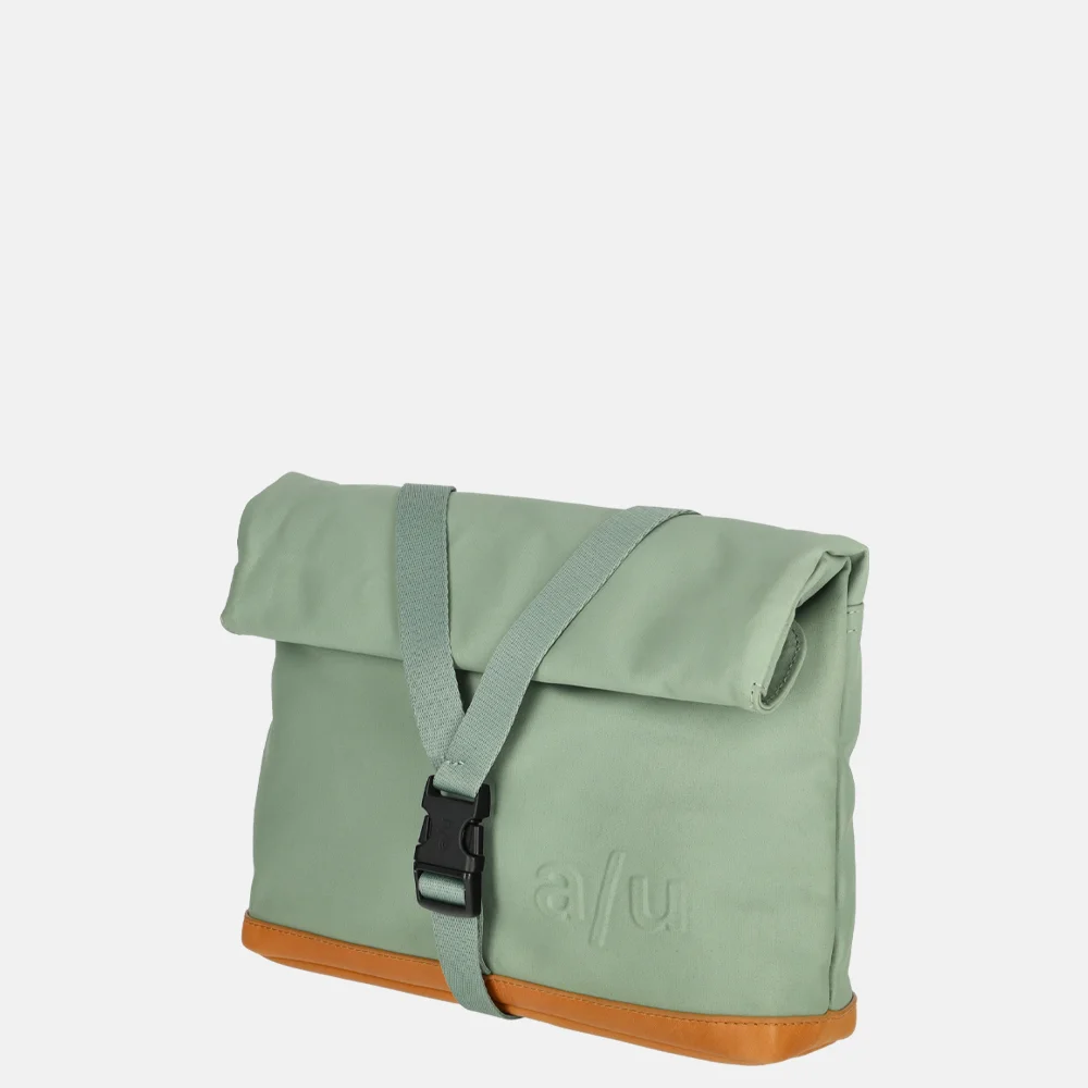 Aunts and Uncles Japan Yao rolltop crossbody tas sage green bij Duifhuizen