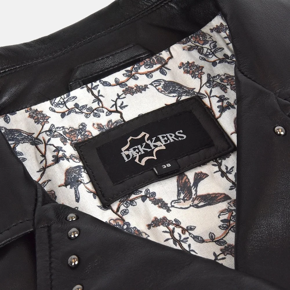 Dekkers Ledermode Irena dames jack black bij Duifhuizen