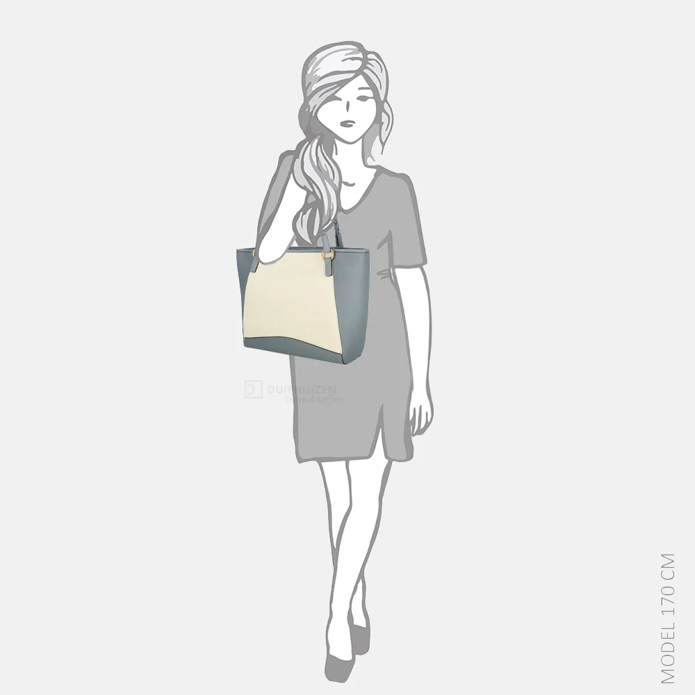 Laurent David Cato shopper lichtblauw bij Duifhuizen