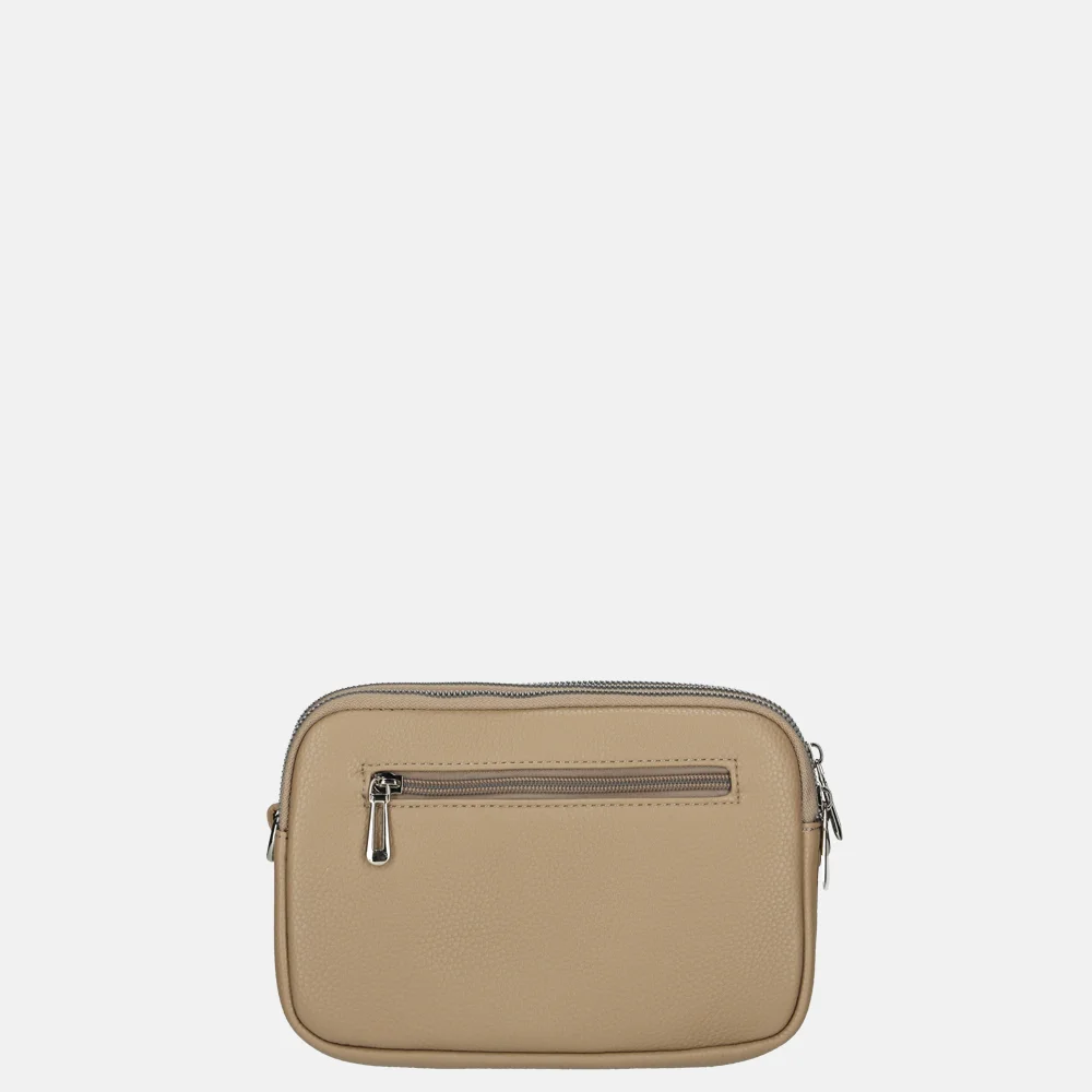 Flora & Co crossbody tas beige bij Duifhuizen