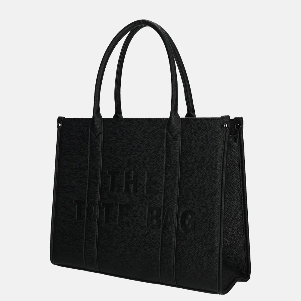 Firenze shopper tote bag L black bij Duifhuizen