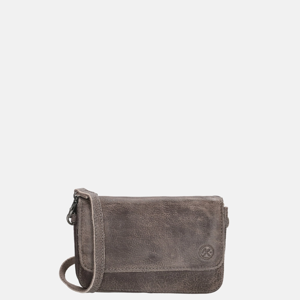 Hide & Stitches Paint Rock crossbody tas taupe