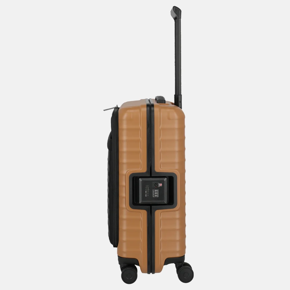 Titan Upgrade Overseas handbagage koffer frontpocket 55 cm canyon bronze bij Duifhuizen
