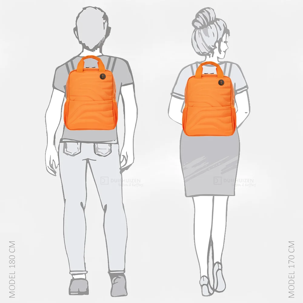 Bric's Ulisse rugzak 14 inch orange bij Duifhuizen