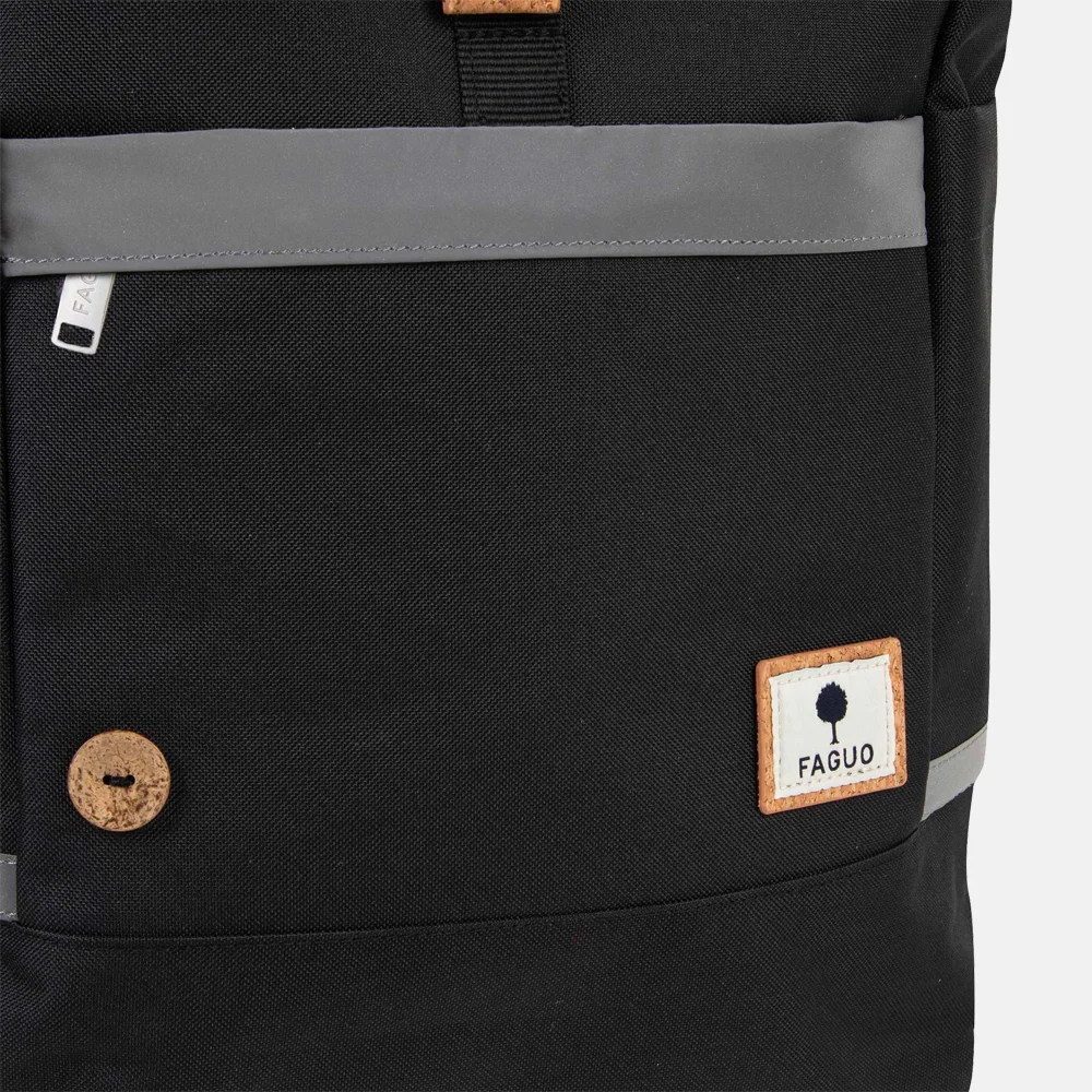 Faguo Cycling  rugzak medium 16 inch black bij Duifhuizen