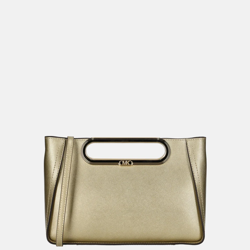 Michael Kors Chelsea clutch L pale gold bij Duifhuizen