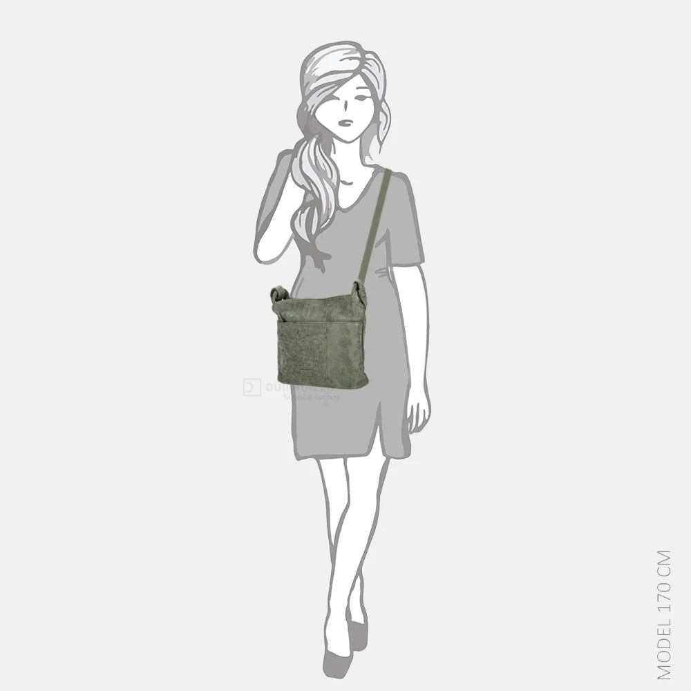 Enrico Benetti Josie crossbody tas olijfgroen bij Duifhuizen