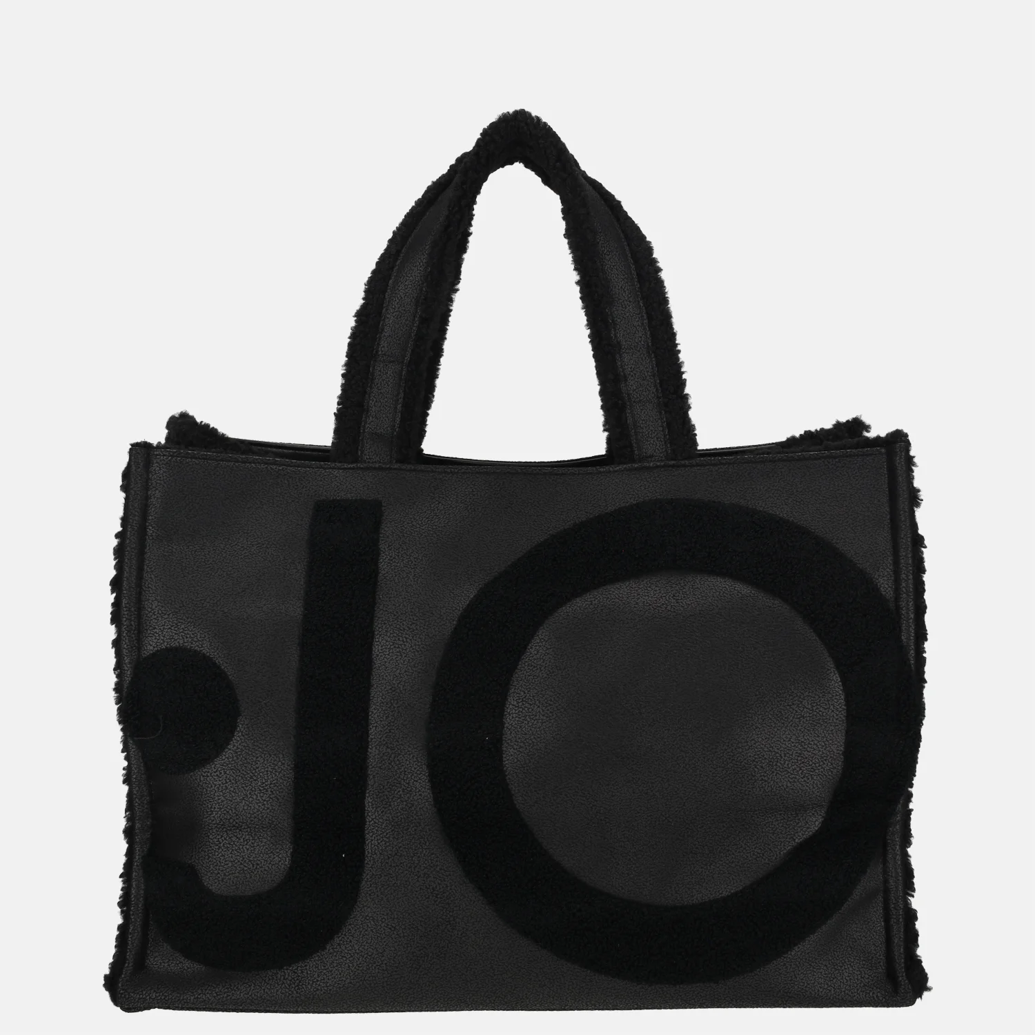 Liu Jo logo shopper tote L nero bij Duifhuizen