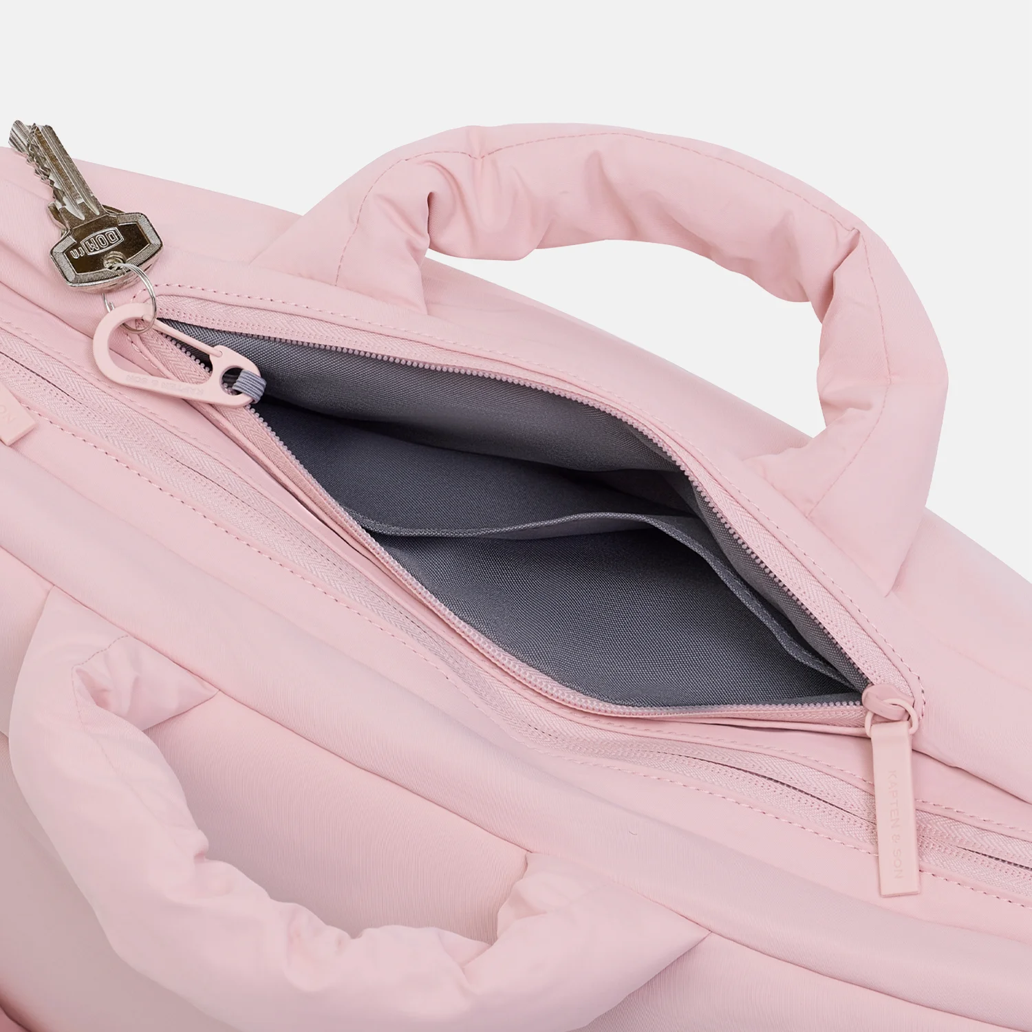 Kapten & Son Skara Cloud Pro shopper 16 inch peach pink bij Duifhuizen