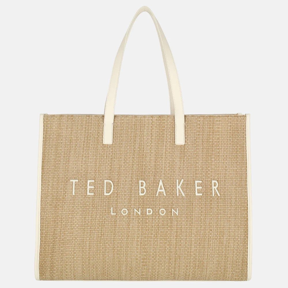 Ted Baker Pallmer shopper L ivory bij Duifhuizen