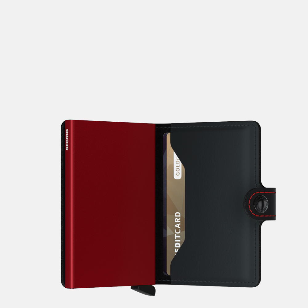 Secrid Miniwallet pasjeshouder matte black red bij Duifhuizen