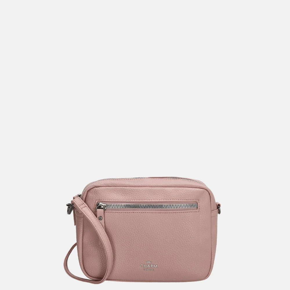 Charm London New York crossbody tas S oud roze 