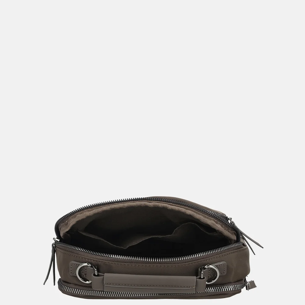 Enrico Benetti Caroline crossbody 3rits donkerbruin bij Duifhuizen
