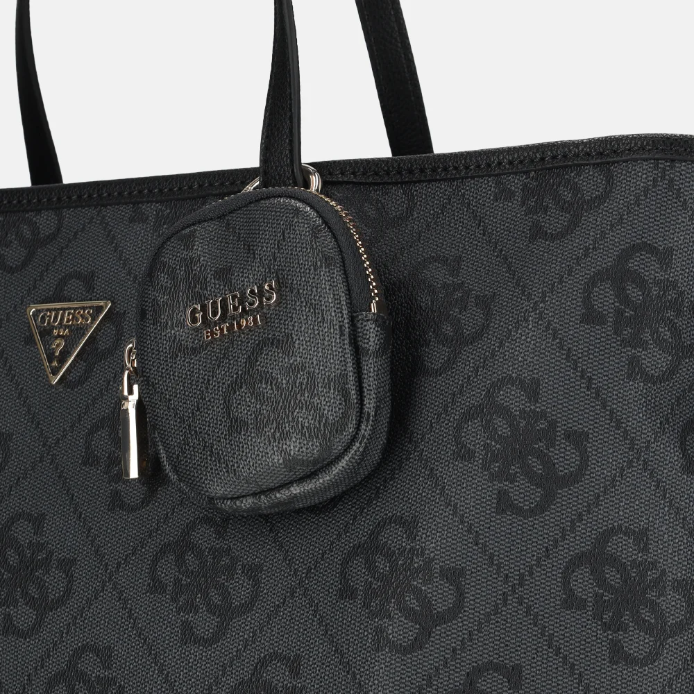 Guess Power play shopper L coal logo bij Duifhuizen