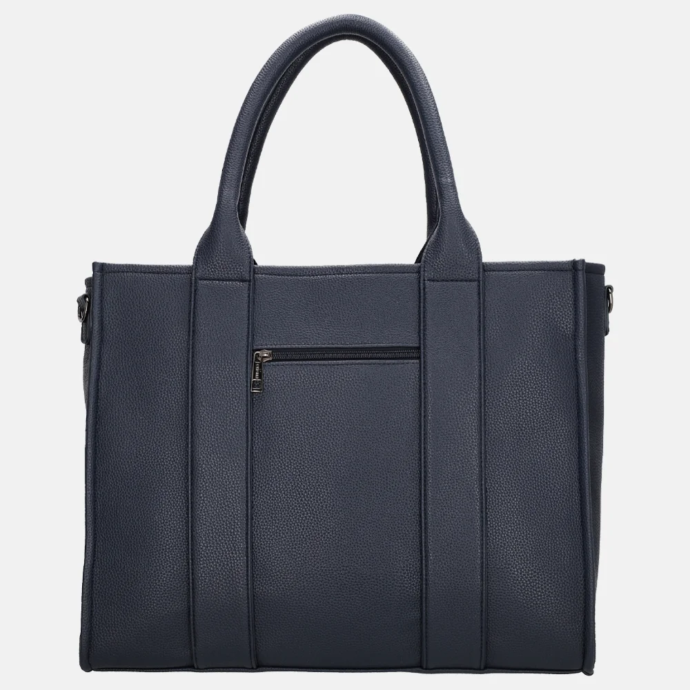 Charm London laptoptas 15 inch blauw bij Duifhuizen