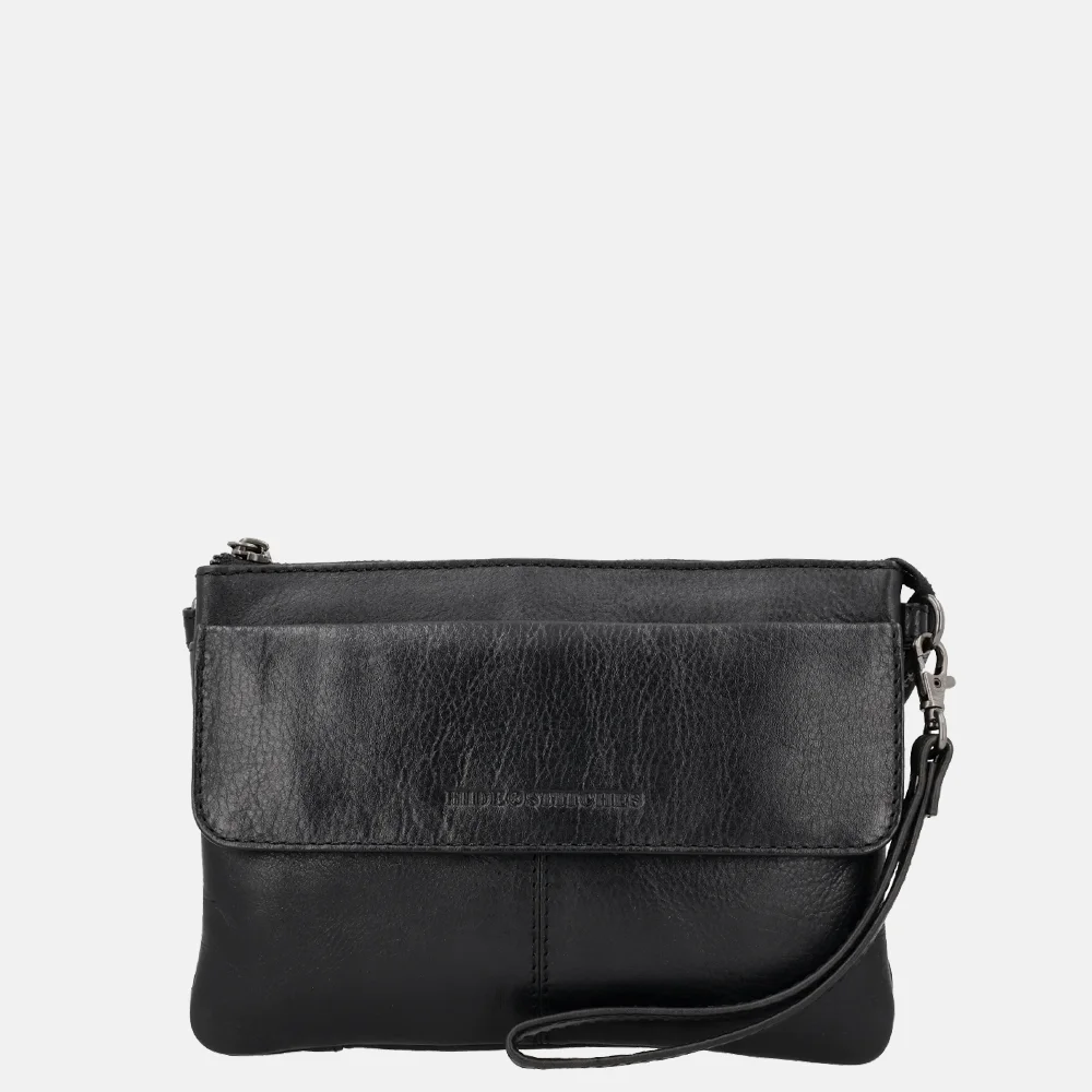 Hide & Stitches Porto crossbody tas black bij Duifhuizen